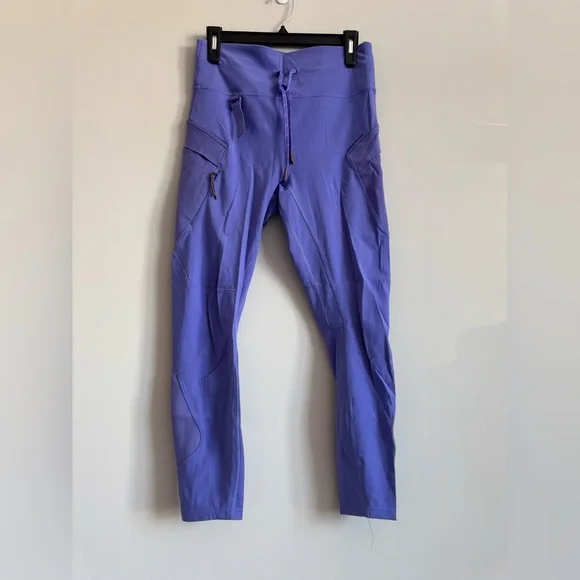 Lululemon Like New Charged Indigo Purple Cargo Super High Rise Hiking Tight - Picture 3 of 7